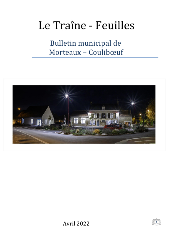 Bulletin municipal 2022 de Morteaux-Couliboeuf