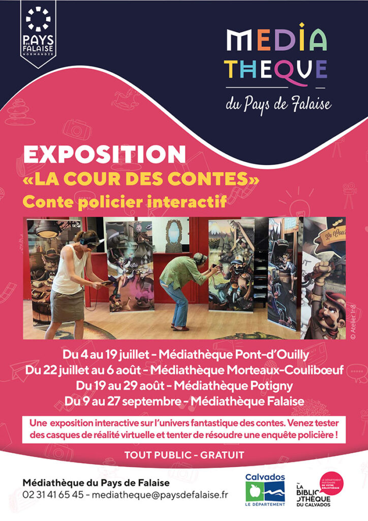 Exposition "La cour des contes" à Morteaux-Couliboeuf @ Médiathèque