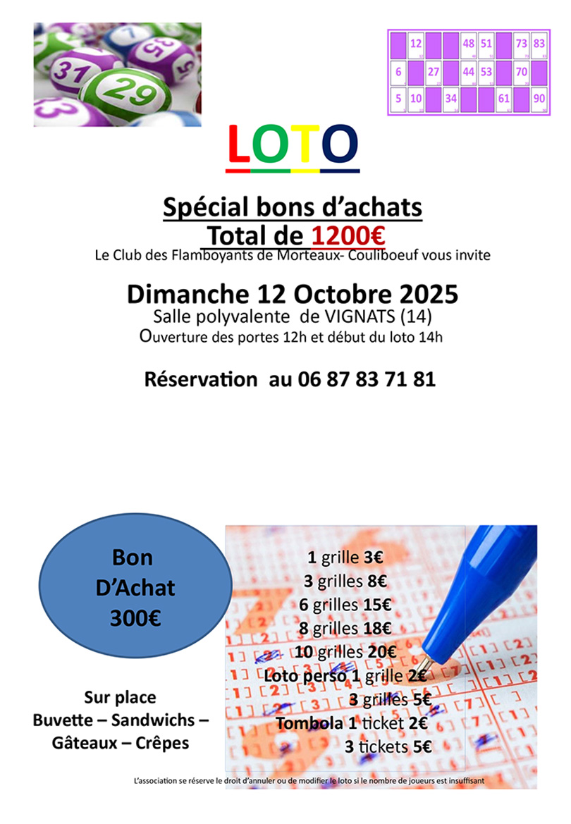 Loto des flamboyants